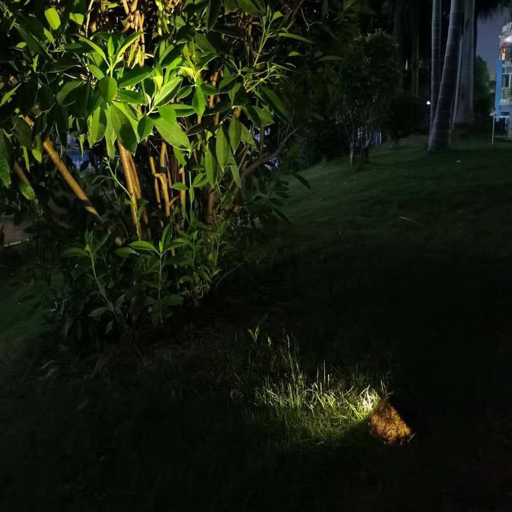 Solar Gray LED Hand-Painted Rock Spotlight