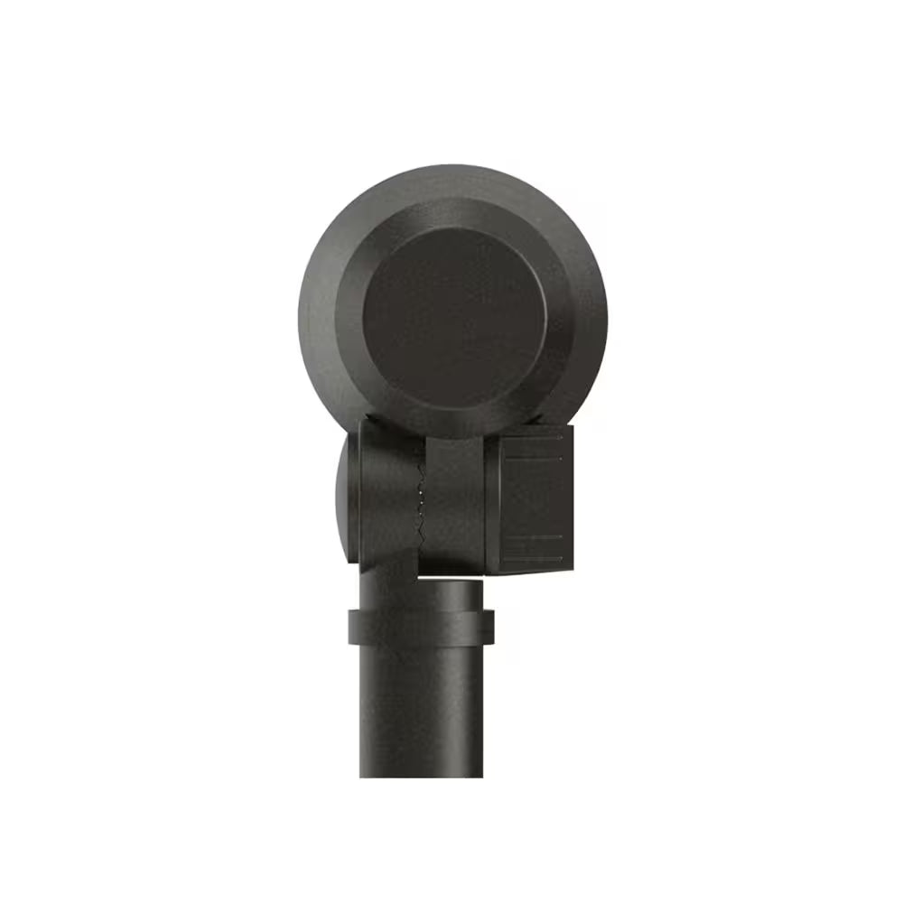 Low Voltage 327 Lumen Black Hardwired Integrated LED Outdoor Spotlight with Narrow Beam Angle