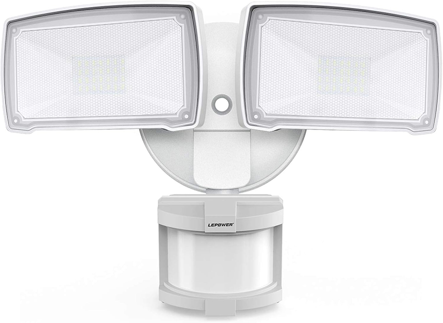 30W LED Security Lights Motion Sensor Light Outdoor, 3200LM Motion Security Light, 5500K, IP65 Waterproof, 2 Head Motion Detector Flood Light for Garage, Yard, Porch, Brown (NOT Solar Powered)