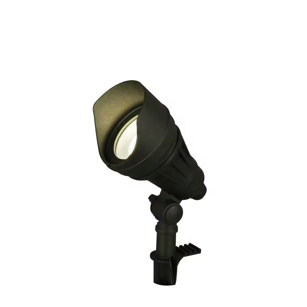 540 Lumen Low Voltage Millennium Black Adjustable Light Color Integrated LED Outdoor Landscape Flood Light