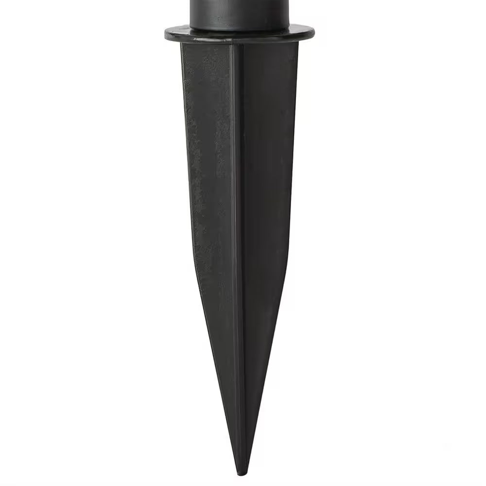 Solar 50 Lumens Black Outdoor Integrated LED Adjustable Beam Spotlight (2-Pack); Weather/Water/Rust Resistant