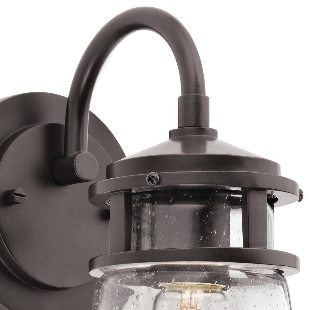 Lyndon 1-Light Architectural Bronze Outdoor Hardwired Barn Sconce with No Bulbs Included (1-Pack)