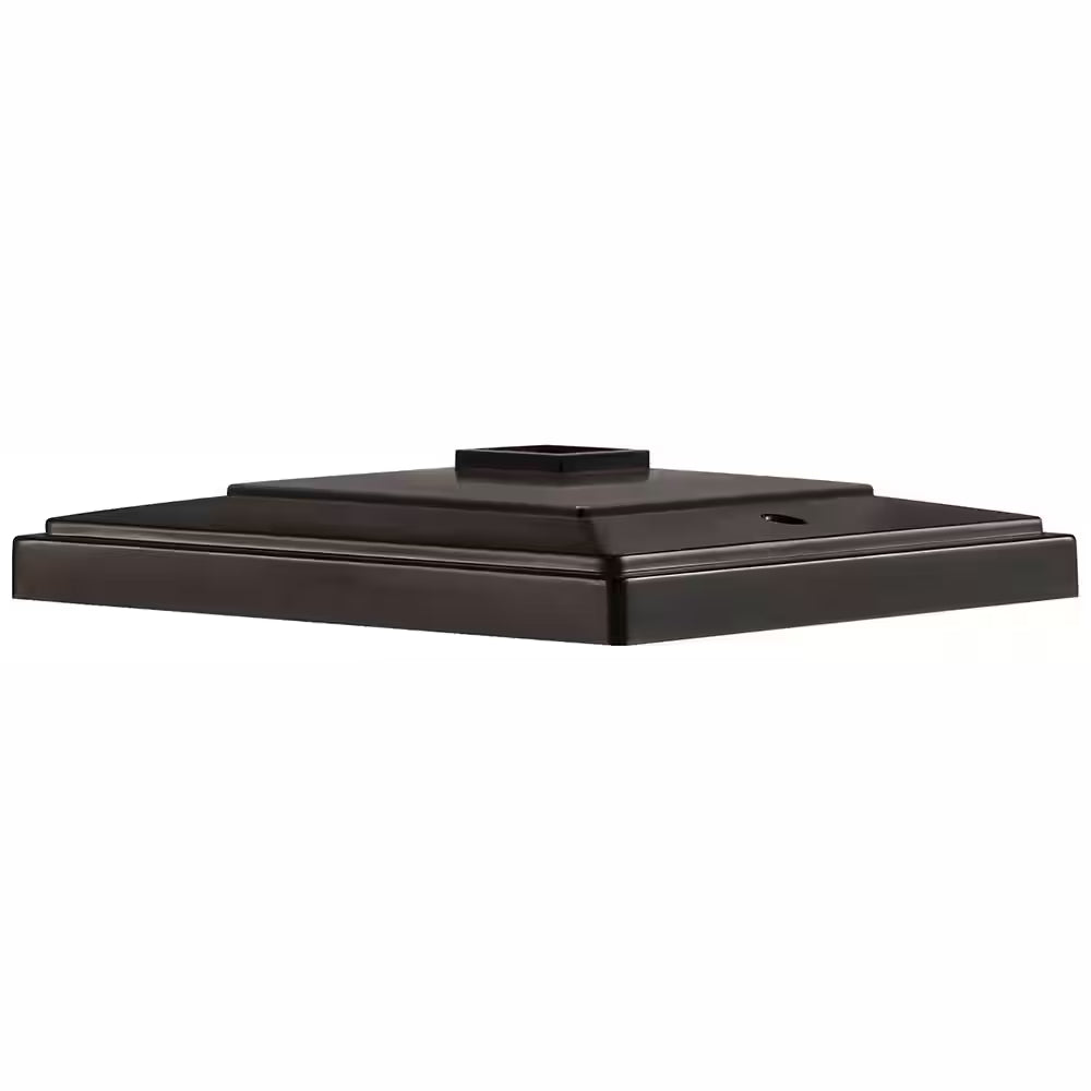 4X4 or 6X6 Mediterranean Bronze Integrated LED Outdoor Solar Deck Post Light