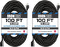 50 Ft Black Outdoor Extension Cord, 16/3, 50 Foot Outdoor Extension Cord, 3 Prong, Weatherproof - Great for outside Use