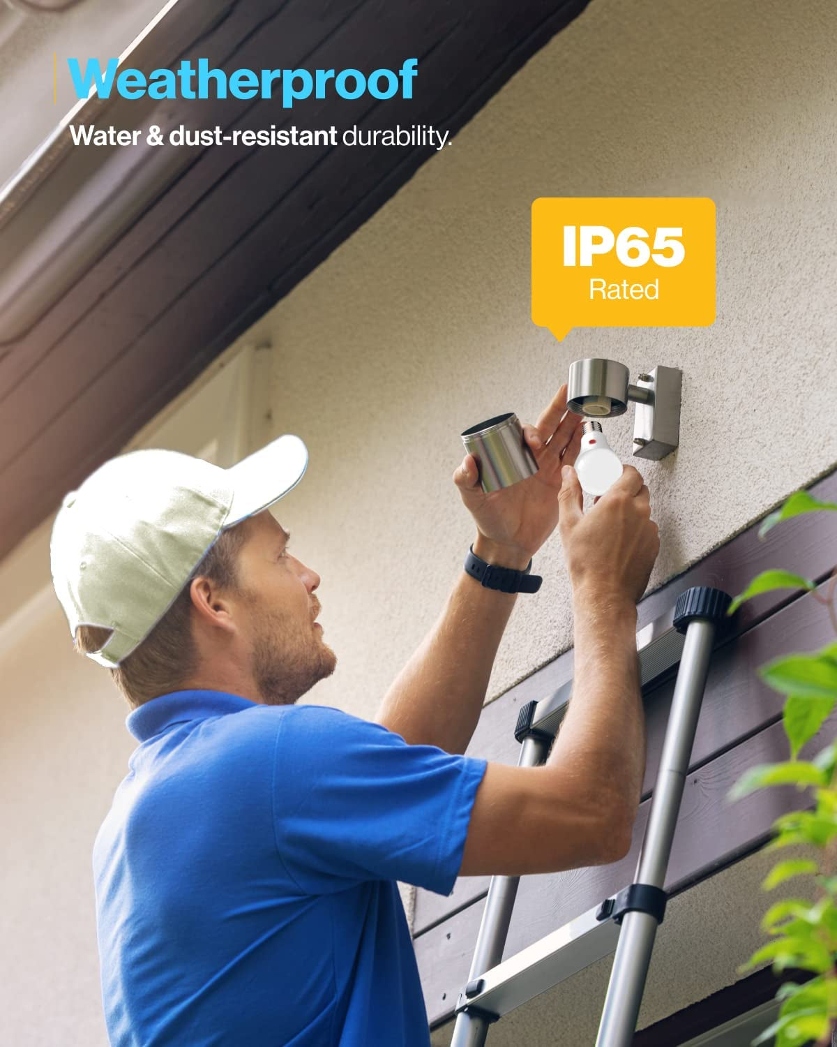 Sunco Dusk to Dawn LED Outdoor Light Bulb A19, Photocell Automatic for Exterior Lighting, 800 LM, 9W (60W Eqv.), 3000K Warm White, Auto On/Off Sensor, IP65 Rated UL 4 Pack