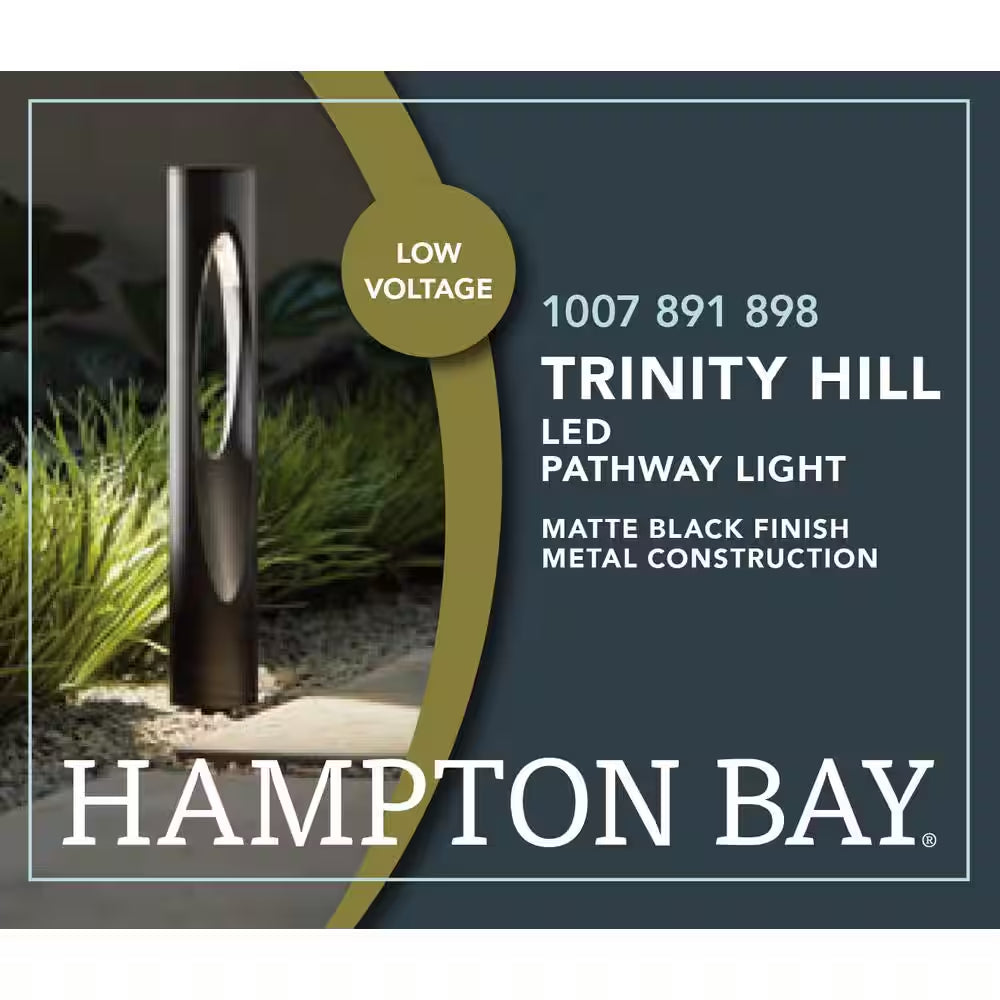 Trinity Hill 100 Lumen Low Voltage Matte Black Integrated LED Contemporary Outdoor Bollard Path Light