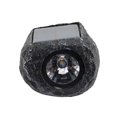 15 Lumen Gray LED Weather Resistant Outdoor Solar Mini Rock Spot Light