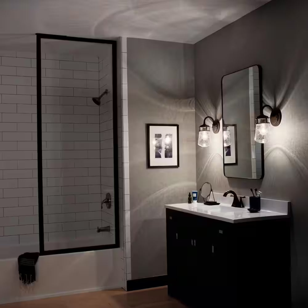 Lyndon 1-Light Architectural Bronze Outdoor Hardwired Barn Sconce with No Bulbs Included (1-Pack)