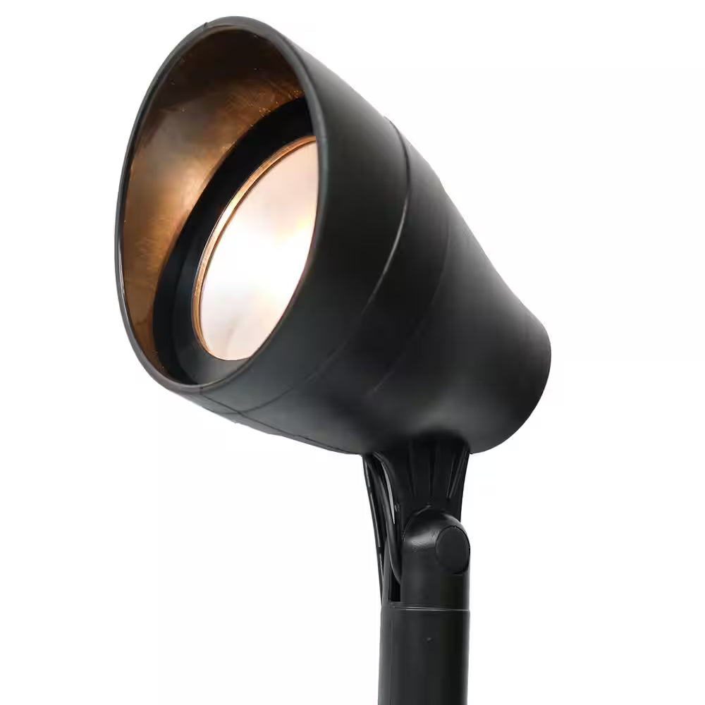 Solar 50 Lumens Black Integrated LED Spotlight with Remote Panel (3-Pack); Weather/Water/Rust Resistant