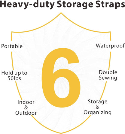 Extension Cord Storage Straps, 28" (2 Pack) Heavy-Duty Hook and Loop Straps with Carrying Handle Fit Extension Cord, Garden Water Hoses and Garage Tool