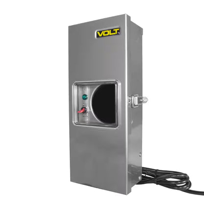 100-Watt Stainless Steel Low age Landscape Lighting Transformer with Mechanical Timer