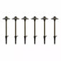 60 Lumen Low Voltage Brass Integrated LED Outdoor Landscape Path Light (6-Pack)