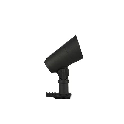 Low Voltage 327 Lumen Black Hardwired Integrated LED Outdoor Spotlight with Narrow Beam Angle