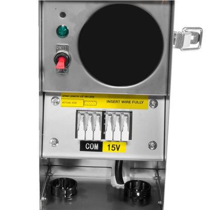 100-Watt Stainless Steel Low age Landscape Lighting Transformer with Mechanical Timer