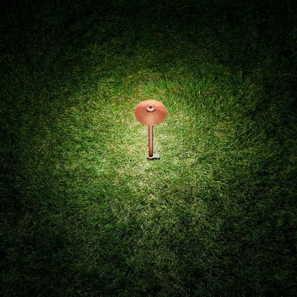 120 Lumen Red Brass Low Voltage Integrated LED Waterproof Outdoor Landscape Path Light