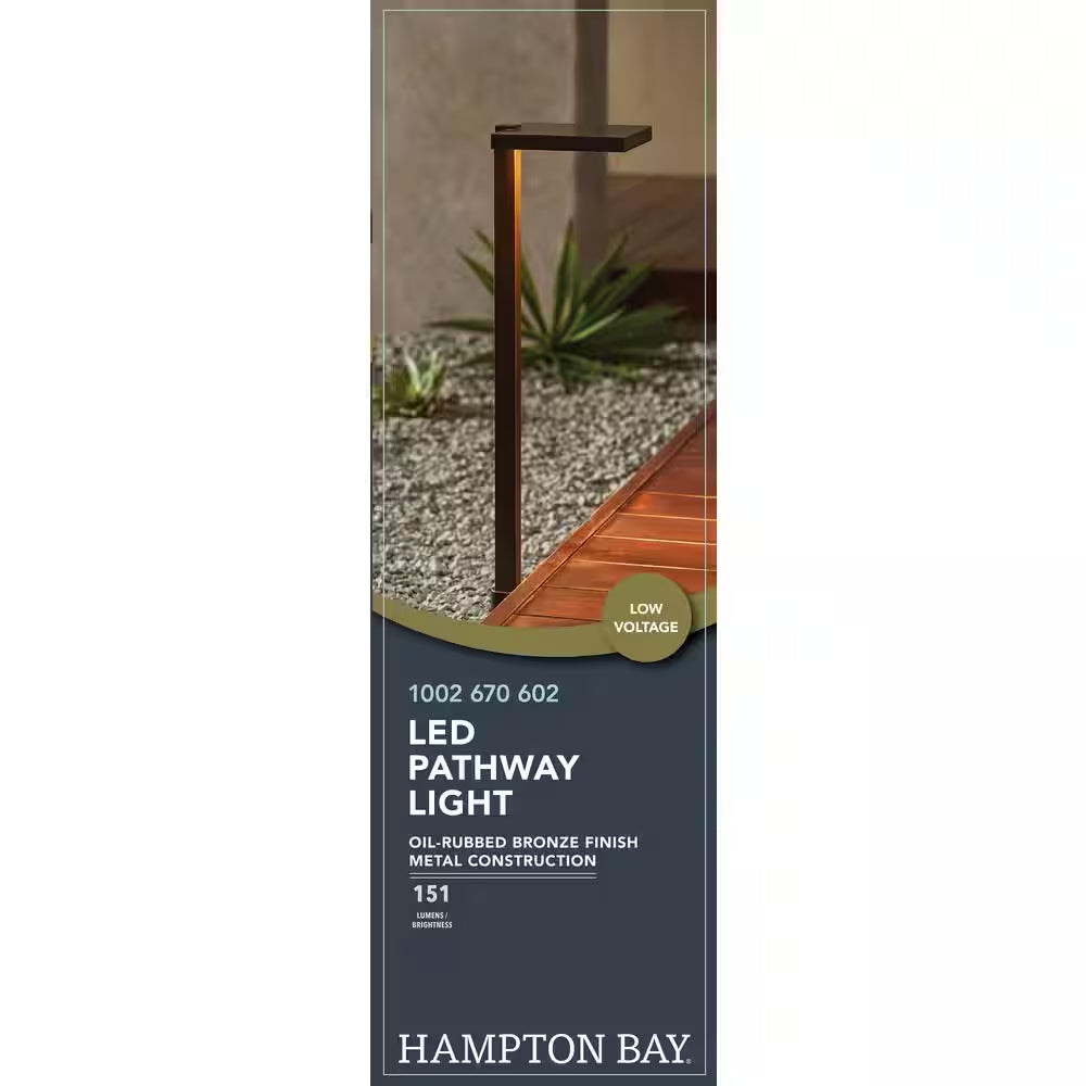 Glenwood 151 Lumen Oil Rubbed Bronze Integrated LED Low Voltage Outdoor Landscape Path Light