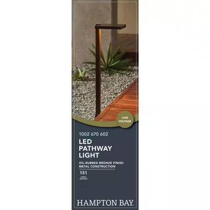 Glenwood 151 Lumen Oil Rubbed Bronze Integrated LED Low Voltage Outdoor Landscape Path Light