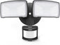 30W LED Security Lights Motion Sensor Light Outdoor, 3200LM Motion Security Light, 5500K, IP65 Waterproof, 2 Head Motion Detector Flood Light for Garage, Yard, Porch, Brown (NOT Solar Powered)