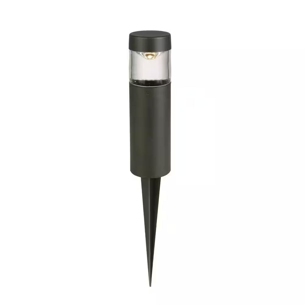 Helena 19 Lumen Black Integrated LED round Low Voltage Outdoor Landscape Path Bollard Light