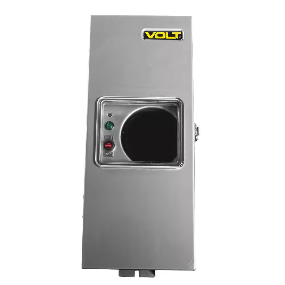 100-Watt Stainless Steel Low age Landscape Lighting Transformer with Mechanical Timer