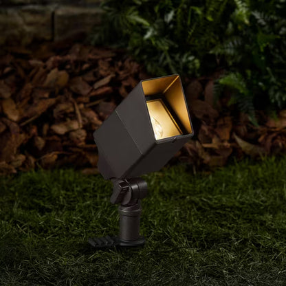 Havenridge 400 Lumen Low Voltage Bronze Hardwired Integrated LED Weather Resistant Outdoor Spotlight