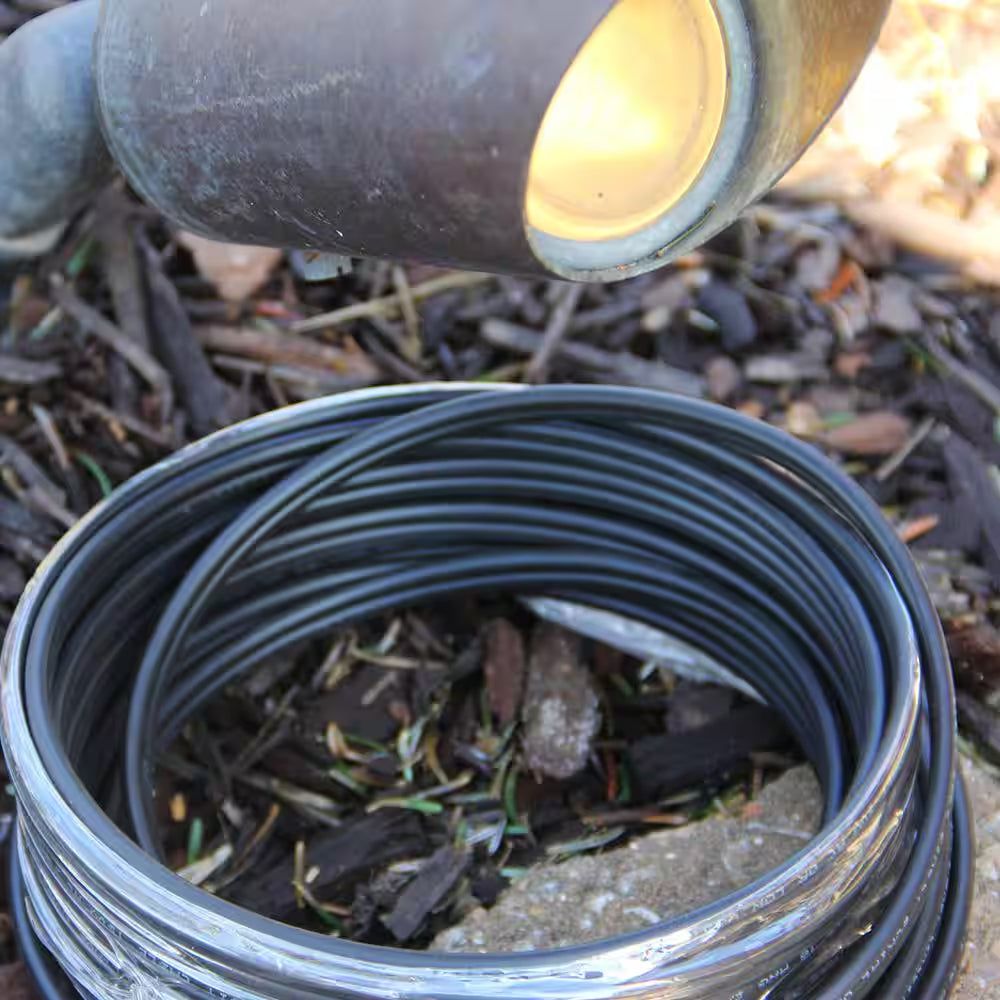 500 Ft. 10/2 Black Stranded Low- Voltage Landscape Lighting Wire