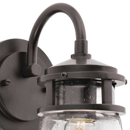 Lyndon 1-Light Architectural Bronze Outdoor Hardwired Barn Sconce with No Bulbs Included (1-Pack)