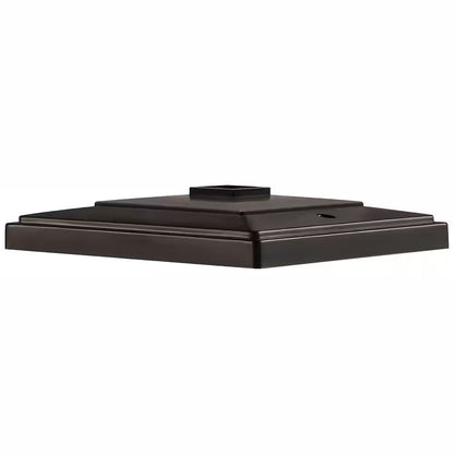 4X4 or 6X6 Mediterranean Bronze Integrated LED Outdoor Solar Deck Post Light