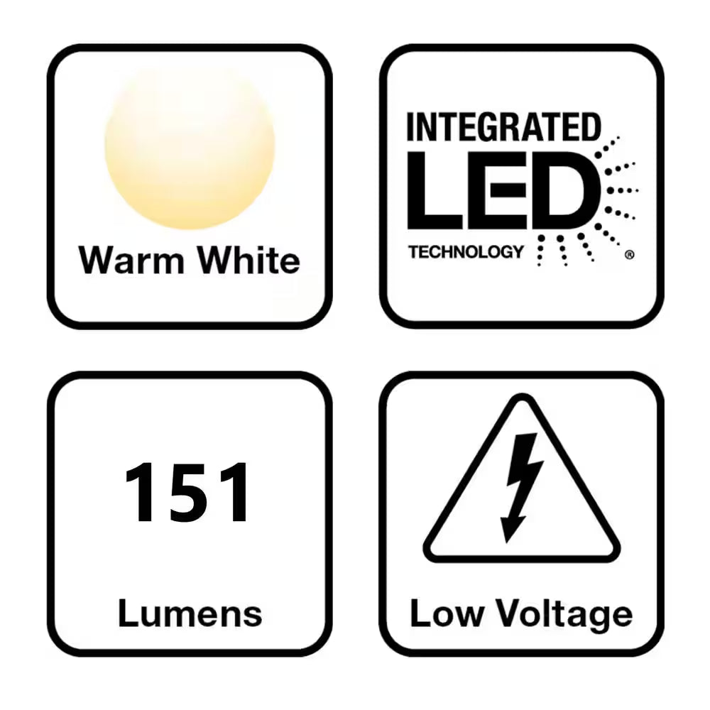 Glenwood 151 Lumen Oil Rubbed Bronze Integrated LED Low Voltage Outdoor Landscape Path Light