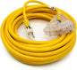 2 Ft - 12 Gauge Heavy Duty Extension Cord - 3 Outlet Lighted SJTW - Indoor/Outdoor Extension_Cord by  - 2' 12-Gauge Grounded 15 Amp Extensioncord Splitter