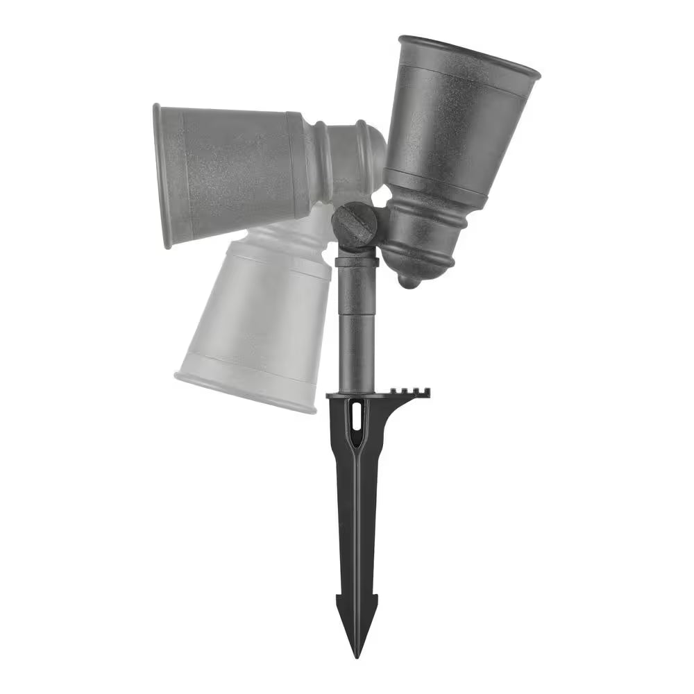 Cann River 420 Lumen Low Voltage Silver Hardwired Integrated LED Outdoor Spotlight with Clear Glass