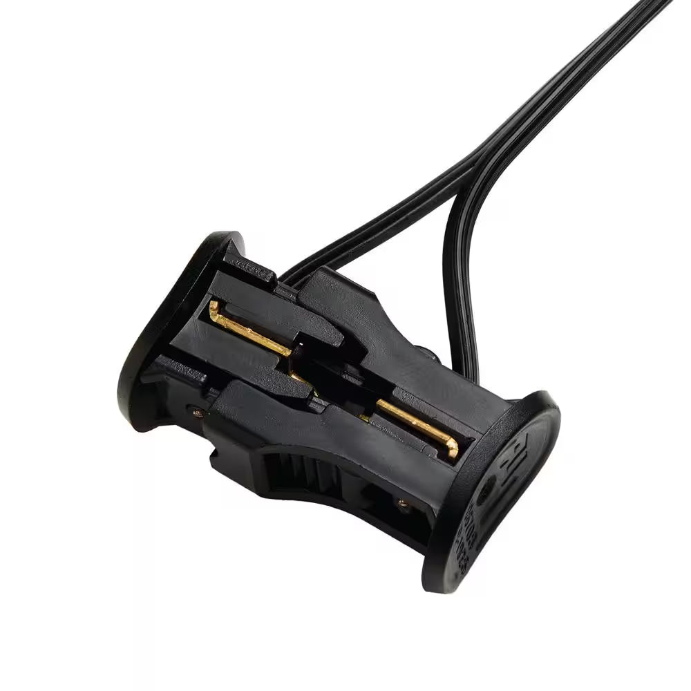 150 Lumens Low Voltage Black Integrated LED round Outdoor Inground Well/Deck Light