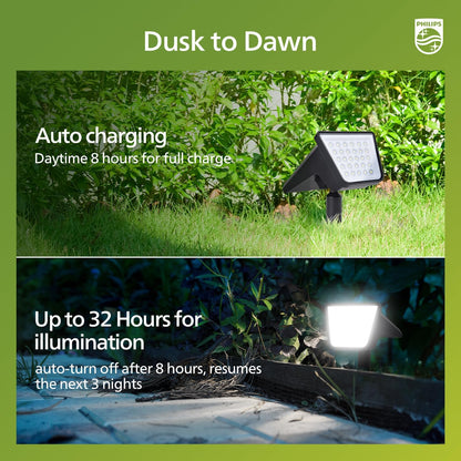 4 Packs Solar Spot Lights Outdoor Waterproof, 28 LED 7500K Solar Powered Landscape Pathway Lights, Dusk to Dawn Solar Spotlights for Garden, Yard, Lawn, Walkway, Driveway