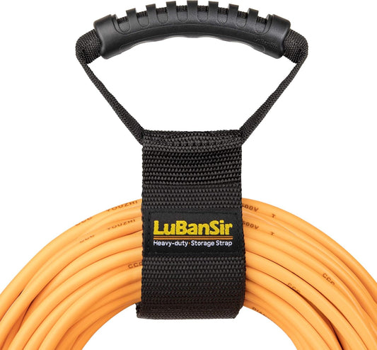 Extension Cord Storage Straps, 28" (2 Pack) Heavy-Duty Hook and Loop Straps with Carrying Handle Fit Extension Cord, Garden Water Hoses and Garage Tool