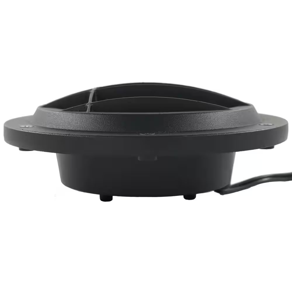 Low Voltage 500 Lumens Black Outdoor Integrated LED in Ground Well Light; Weather/Water/Rust Resistant