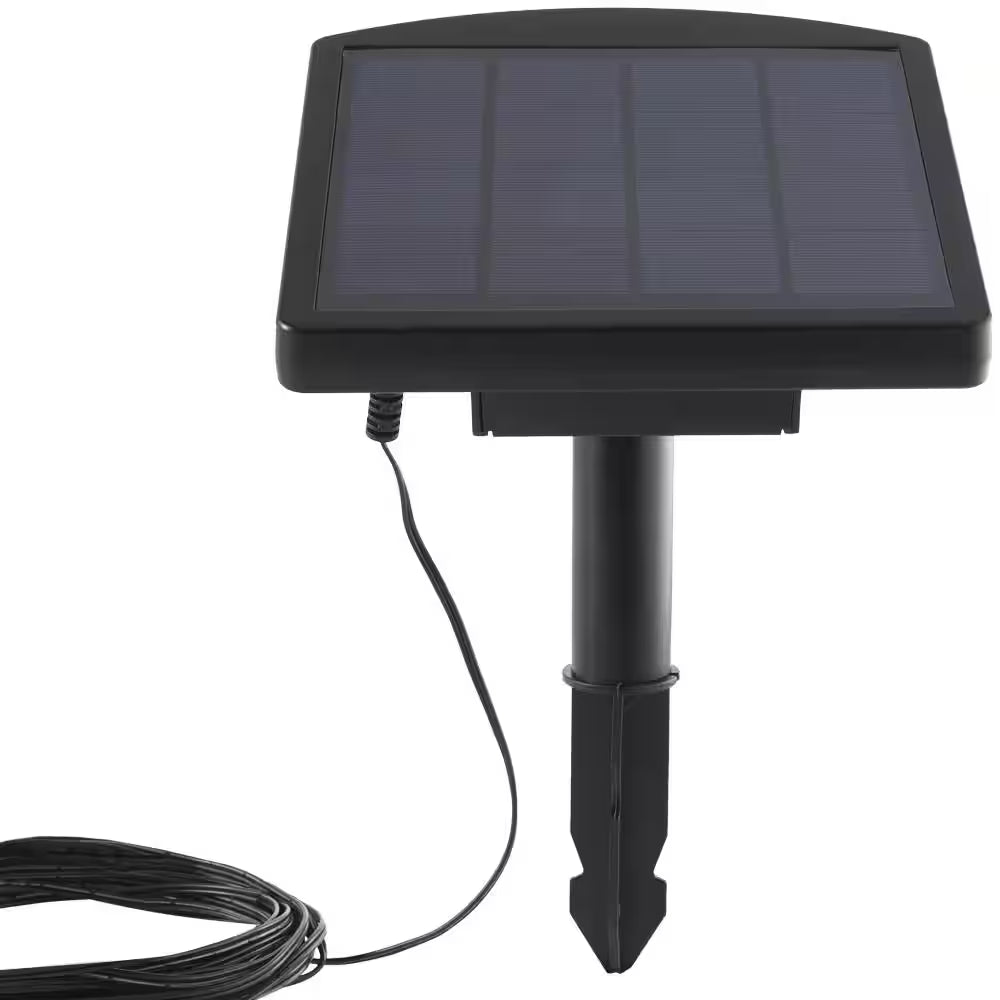 Solar 50 Lumens Black Integrated LED Spotlight with Remote Panel (3-Pack); Weather/Water/Rust Resistant